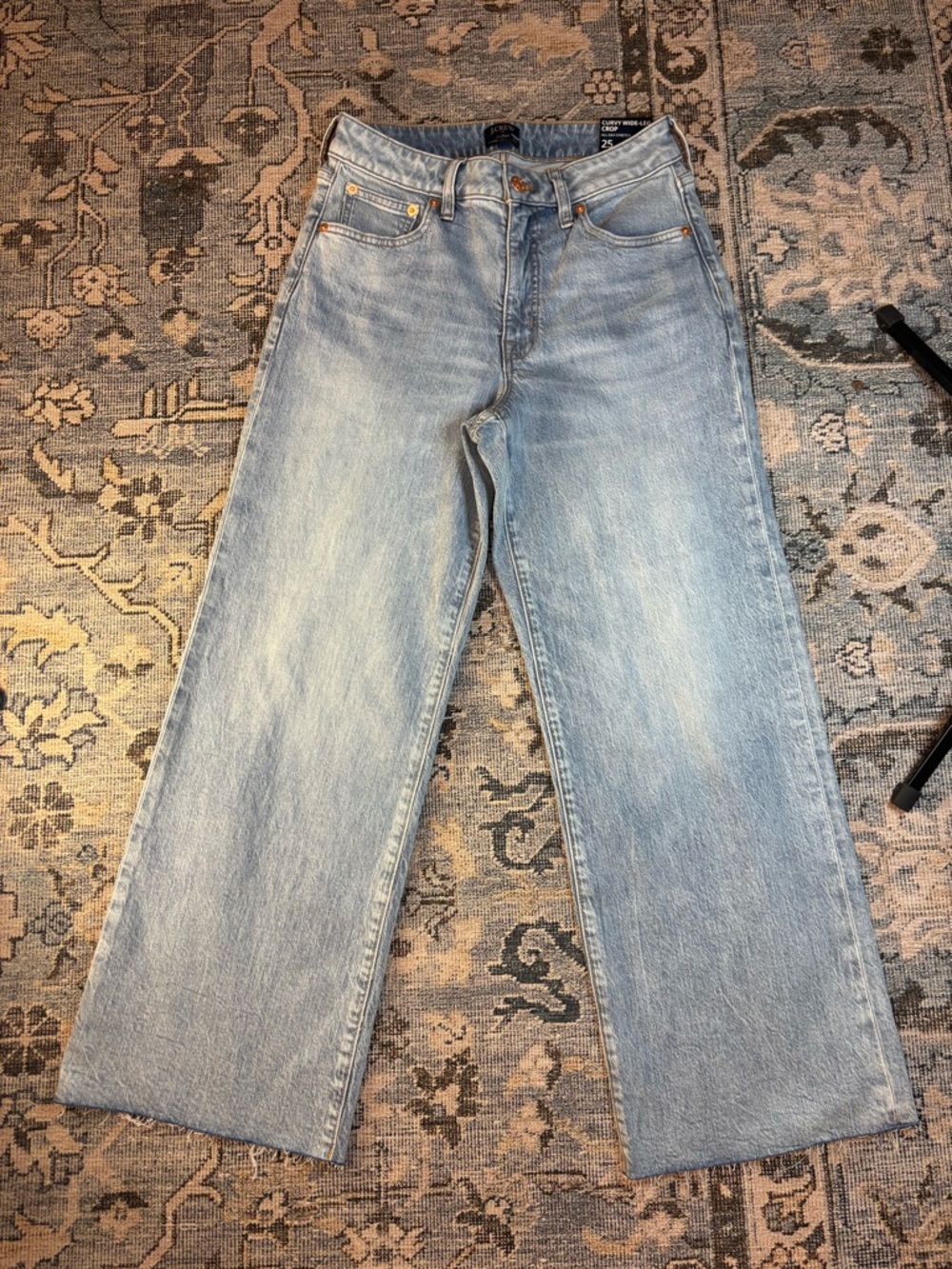J. Crew Light Blue Wide-Leg Women’s crop jeans